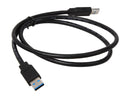 Nippon Labs USB3-3MM-BK 3-Feet USB 3.0 A/Male to A/Male Cable, Black