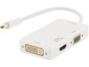 Nippon Labs 30DP-MDP-HDV-4K Mini DisplayPort Adapter - 3-in-1 - 1080p - Monitor