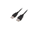 Nippon Labs Black 15 ft. USB cable A/Male to A/Female Extension USB Cable Model