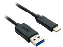 Nippon Labs 50USB2-CM-AM-1 1 ft. USB-C Male to USB A Male Charge and Data