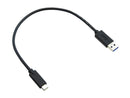 Nippon Labs 50USB2-CM-AM-1 1 ft. USB-C Male to USB A Male Charge and Data