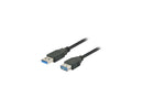 Nippon Labs 6ft USB 3.0 A Male to A Female Extension Cable 550USB3-AAF-6-BK