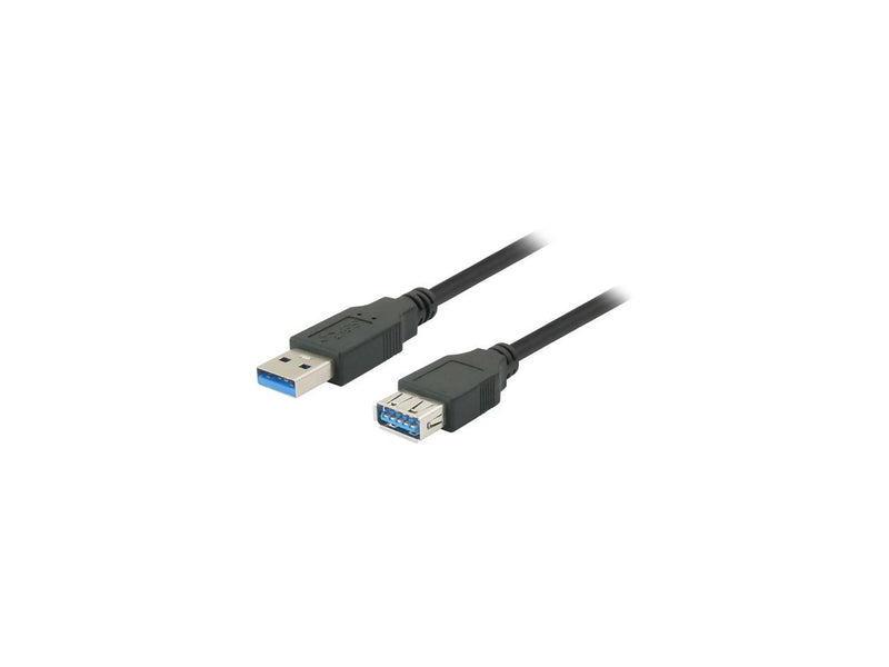 Nippon Labs 50USB3-AAF-3-BK 3 ft. Black USB 3.0 A Male to A Female Extension