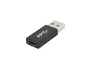 Nippon Labs USB 3.0 USB-C Female to USB A Male Adapter 50000-USB3-CF-12, Black