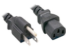 Nippon Labs 14 AWG Standard Power Cord NEMA 5-15P to C13, NEMA5-15P/IEC320 C13,