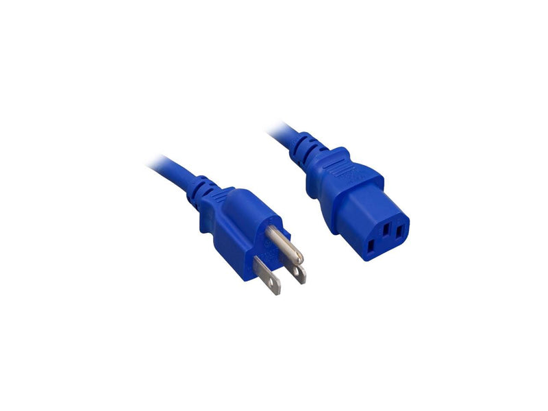 Nippon Labs 18 AWG Blue Standard Power Cord NEMA 5-15P to C13, NEMA5-15P/IEC320