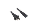 Nippon Labs 18 AWG Non-Polarized US Notebook Power Cord NEMA 1-15P to C7, No