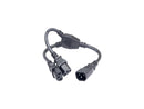 Nippon Labs 16AWG 1-to-2 Power Cord Extension (IEC-60320-C14 to IEC-60320-C13 x