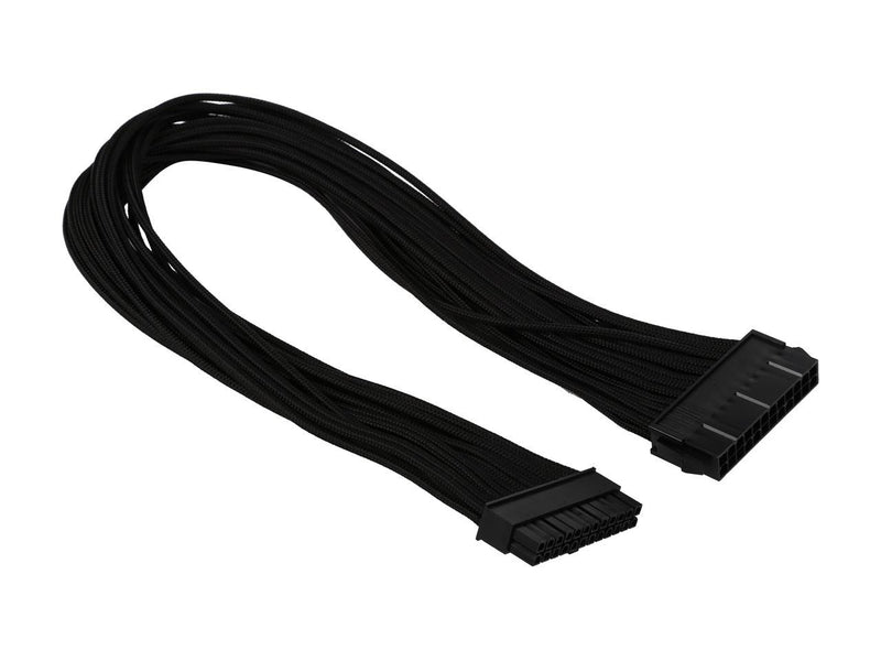 Phanteks 24 Pin M/B Premium Sleeved Extension Cable 19.68" Length, Black