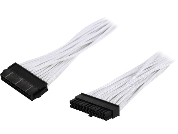 Phanteks 24 Pin M/B Premium Sleeved Extension Cable 19.68" Length, White