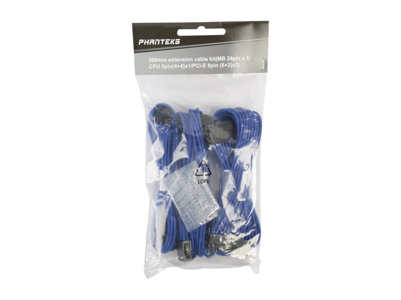 Phanteks 24 Pin/ 8pin (4+4) M/B, 8pin (6+2) PCI-E Extension Cable Kit