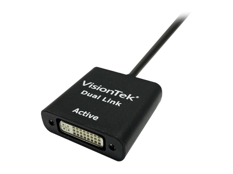 VisionTek 900639 DisplayPort to Dual Link DVI-D Active Adapter (M/F)