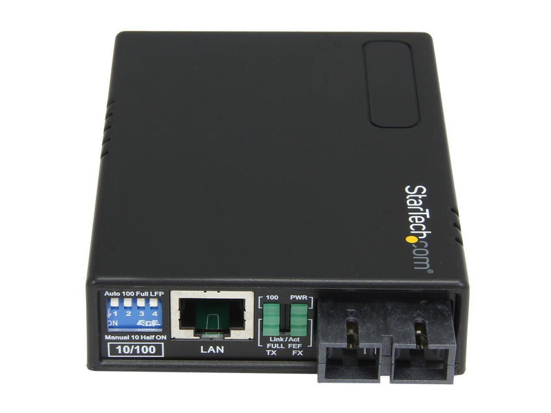 StarTech MCM110SC2 10/100Mbps Fiber to Ethernet Media Converter - Multi Mode -