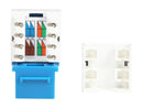 StarTech.com Cat5e RJ45 Keystone Jack Blue - 110 Type