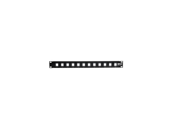 Tripp Lite 12-Port 1U Rack-Mount Unshielded Blank Keystone/Multimedia Patch