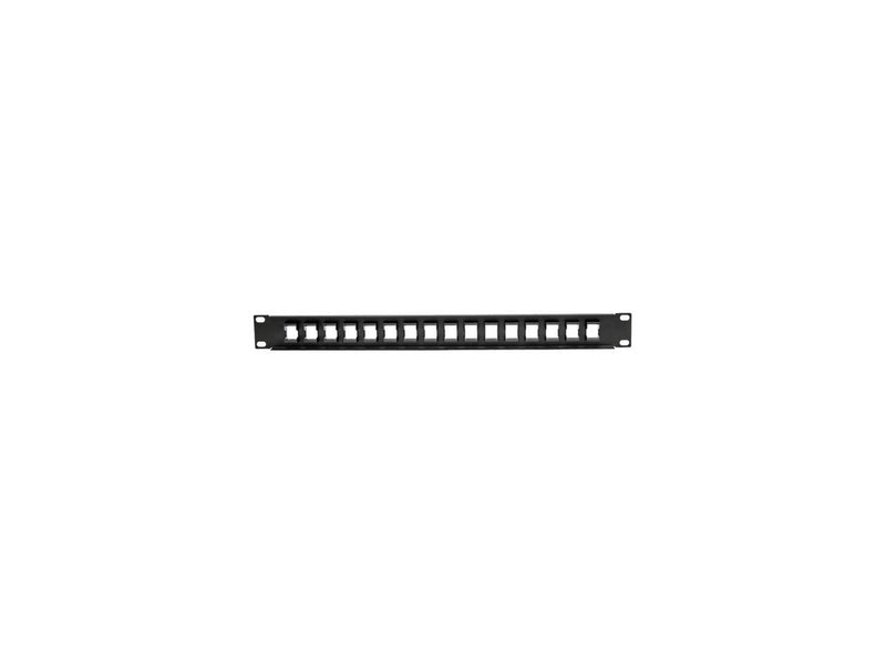 Tripp Lite 16-Port 1U Rack-Mount Unshielded Blank Keystone/Multimedia Patch