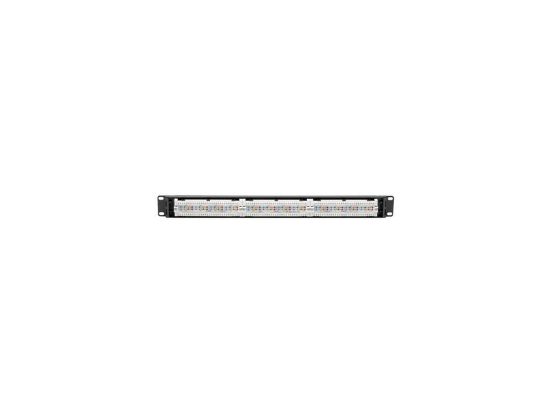 Tripp Lite Cat6 PoE Patch Panel 24-Port 110/Krone 568A/B RJ45 1URM TAA