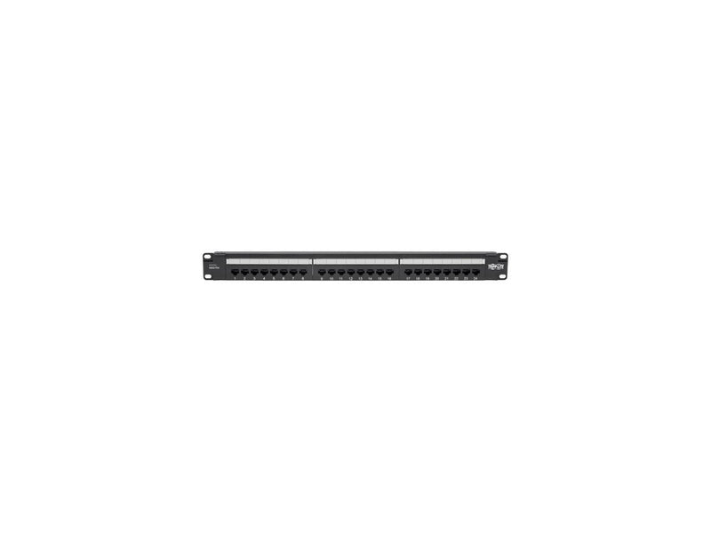 Tripp Lite Cat6 PoE Patch Panel 24-Port 110/Krone 568A/B RJ45 1URM TAA