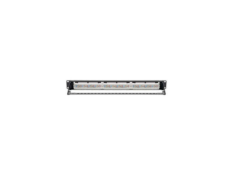 Tripp Lite Cat6 PoE Patch Panel 24-Port 110/Krone 568A/B RJ45 1URM TAA