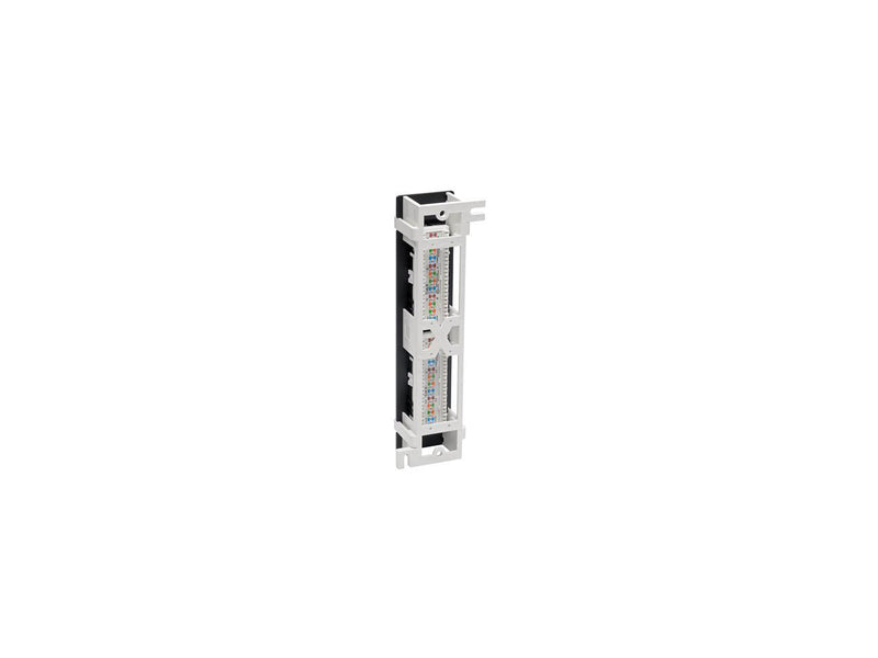 Tripp Lite Cat6 Wall-Mount PoE Patch Panel 12-Port 110/Krone 568A/B RJ45