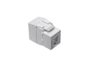 Tripp Lite N238-001-GY-TF Keystone Jack Cat6a/Cat6/Cat5e, White, TAA