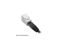 Tripp Lite N238-001-GY-TF Keystone Jack Cat6a/Cat6/Cat5e, White, TAA