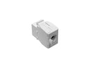 Tripp Lite N238-001-GY-TF Keystone Jack Cat6a/Cat6/Cat5e, White, TAA
