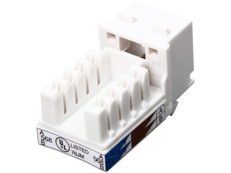 C2G/Cables To Go 29311 Cat6 RJ45 UTP Keystone Jack - White