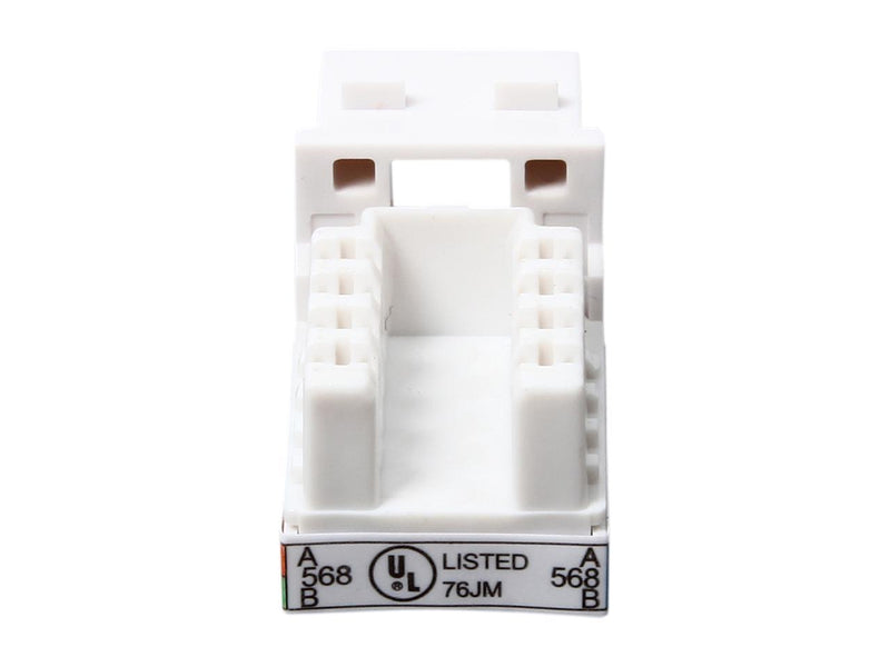 C2G/Cables To Go 29311 Cat6 RJ45 UTP Keystone Jack - White