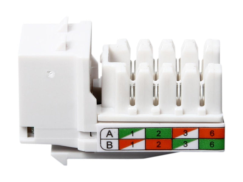 C2G/Cables To Go 29311 Cat6 RJ45 UTP Keystone Jack - White