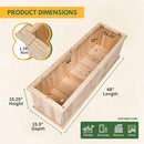 SHINE COMPANY PREMIUM CEDAR RAISED GARDEN BED NATURAL - Like New