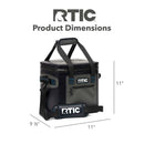 RTIC OUTDOORS 12 CANS SOFT SIDED COOLER BLUE/GRAY - BLUE/GRAY - Brand New