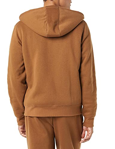 AMAZON ESSENTIALS HOODIE FOR MEN, SHERPA-LINED FLEECE SWEATSHIRT - XS - BROWN - Brand New