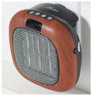 Hunter 750W Small Space Heater w/ Adj. Thermostat and Timer Wood Grain - Like New
