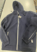 BLU ROCK WOMEN'S RELAXED FIT FAUX SHEARLING FLEECE LINED CLASSIC - SIZE M - NAVY - Brand New