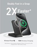 ANKER POWER BANK 15W ULTRA FAST CHARGER 6,600MAH FOLDABLE STAND A1643 - WHITE - Like New