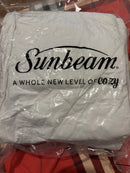 SUNBEAM ELECTRIC HEATED QUEEN BLANKET WITH REMOTE CONTROL - WHITE - Like New