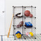 HONEY CAN DO HONEY-CAN-DO 6 CUBE BLACK STORAGE SET SHF-09484 - BLACK - Like New
