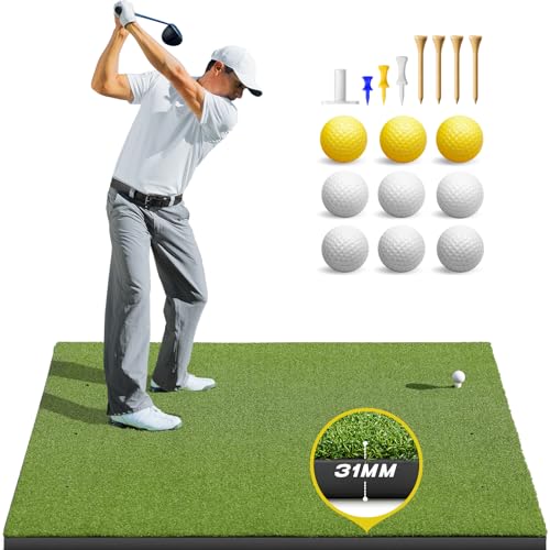 Bltend Golf Mat: 5x4ft & 5x5ft Heavy-Duty Golf Hitting Mats Practice Outdoor - Like New