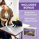 JoyBerri Jigsaw Puzzle Table with Drawers – Adjustable Height, All Ages - Brand New