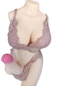 daomo Shemale Sex Doll Torso Realistic Dildo Breasts and Anal - Black - Brand New