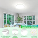 GOBRIGHT 16.5INCH LED FLUSH MOUNT CEILING LIGHT FIXTURE 32W LED LIGHT - WHITE - Like New