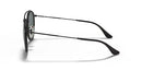 RAY-BAN DOUBLE BRIDGE ROUND SUNGLASSES MEDIUM BLACK/DEEP BLUE - Like New