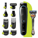 BRAUN HAIR CLIPPERS FOR MEN 9-IN-1 BEARD, EAR AND NOSE TRIMMER HC-0630 - BLUE - Like New
