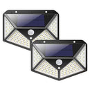 2 Pack 100 LED Outdoor Solar Lights with Motion Sensor and 3 Lighting Modes - Like New