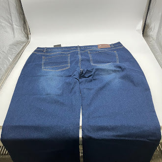 7GROOVE MEN'S JEANS STRAIGHT DENIM - SIZE: MEN 44/32 - DARK INDIGO - Brand New