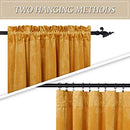 RYB HOME Gold Velvet Curtains Wide 52" Long 63" Marigold 2 Panels - B08THBQ9NF - Brand New