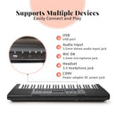 StarQuest SQ-KB61KEP 61-Key Keyboard Digital Stand & Bench, Voice, Headphones - Brand New