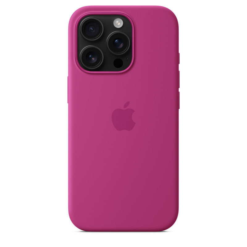 APPLE IPHONE 16 PRO SILICONE CASE WITH MAGSAFE - FUCHSIA - Brand New