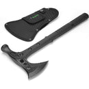 HITDUDU CAMPING AXE, SURVIVAL CHOPPING HATCHET WITH SHEATH, TOMAHAWK - BLACK - Like New